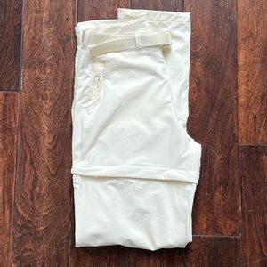 Outdoor Voices NWOT RecTrek Zip-Off Pant, Bone, Size XS